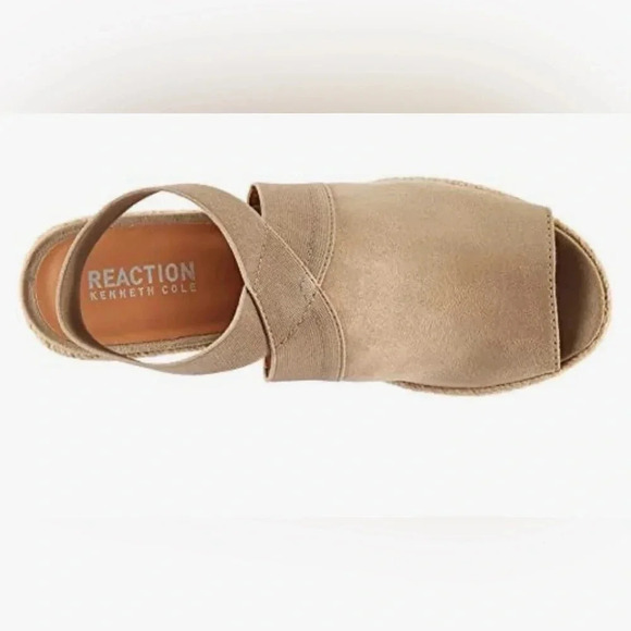 KENNETH COLE REACTION SUEDE ESPADRILLE WEDGES - Picture 3 of 11